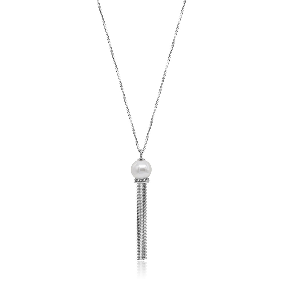 Dangle Pearl Tassel Long Necklace